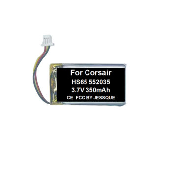 Аккумулятор 3,7 В, 350 мА·ч для гарнитуры Corsair HS65
