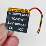 3.7V 400mAh Battery For Zowie Gear EC2-DW Mouse - Imagem 3
