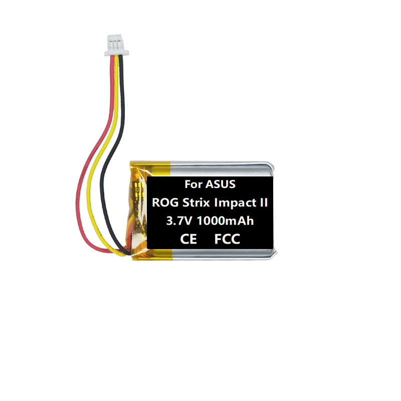 1 1000mAh OK 3.7V 1000mAh Battery For ASUS ROG Strix Impact II P510 Mouse - Image 1