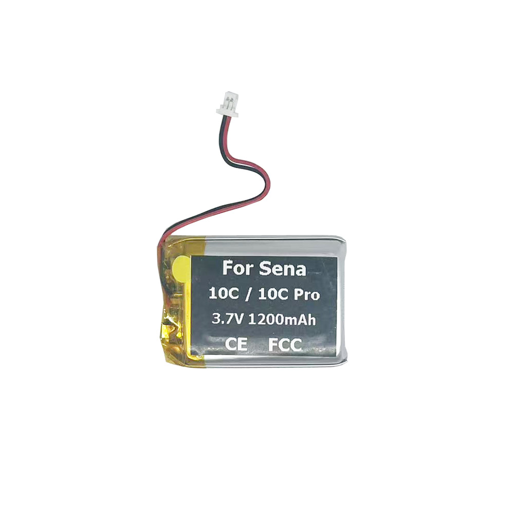1 10C Pro 3.7V 1200mAh Battery For Sena 10c 10c Pro Motorcycle Helmet Headset - Imagem 1
