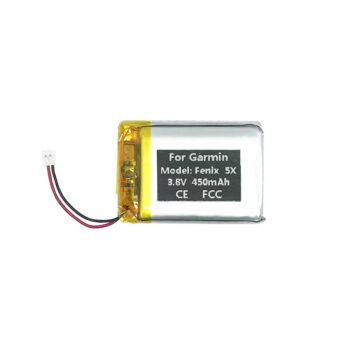 3.8V 450mAh Battery For Garmin Fenix 5X / 5X Plus Running Tactix Charlie Descent Mk1 GPS Watch