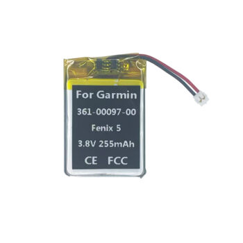 3.8V 255mAh Battery For Garmin Fenix 5 / 5 Plus Sapphire 935 945 361-00097-00 Watch