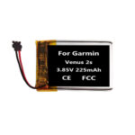 3.85V 225mAh Battery For Garmin Venus 2s 361-00137-10 Watch