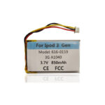 3.7V 850mAh Battery For Ipod 3 3G 3rd 3Gen Generation A1040 616-0159 A1040 MP3