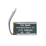 3.7V 400mAh Battery For Ipod Nano 1st 2/4GB MA004LL/A 402239 616-0223 616-0224 MP3 - الصورة 3
