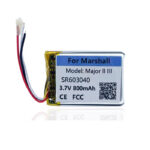 3.7V 800mAh Battery For Marshall Major II III Gen 2 3 MID R603040 Bluetooth Handset - Imagen 3
