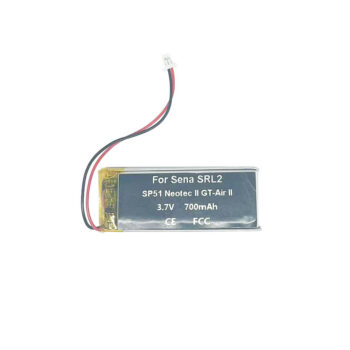 3.7V 700mAh Battery For Sena SRL-01 SP51 SRL2 SHOEI Neotec II GT-Air II J-Cruise II 2P Motorcycle Helmet Headset