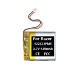3.7V 430mAh Battery For Razer Viper V3 Pro 422323PM5 Mouse - الصورة 3