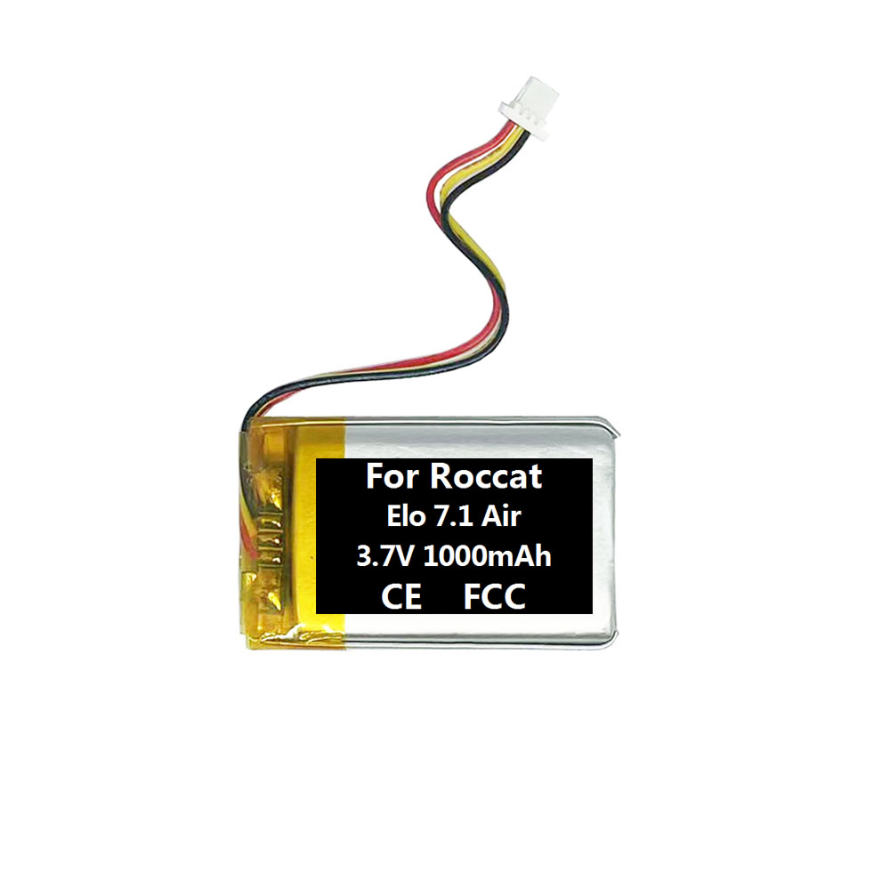 1 3.7V 1000mAh Battery For Roccat Elo 7.1 Air Headset — изображение 1