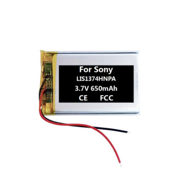 3.7V 650mAh Battery For Sony NWZ-A845 A840 A844 E453 E463 NW-A728 E353 S755 DR-BTN200 NW-S639 LIS1374HNPA NWZ-820 NWZ-A720 NWZ-A726 NWZ-A728 NWZ-A729BLK NWZ-A826 NWZ-A828 NWZ-A829 NWZ-S738 NWZ-S738FBNC NWZ-A818BLK NW-A808B, NWZ-A828KBLK NWZ-A829BLK NW-S639F NWZ-E454 MP3/4