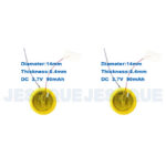 3.7V 90mAh 1454 Battery For Shure RMCE-TW1 TW2 Earbuds Earphone - Imagem 2