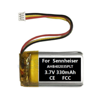 3.7V 330mAh Battery For Sennheiser HD250BT AHB402035PLT Headset