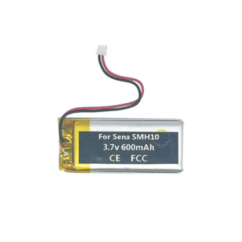 3.7V 600mAh Battery For Sena SMH10 2pins Motorcycle Helmet Headset