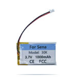 3.7V 1000mAh Battery For Sena 30K Motorcycle Helmet Headset - الصورة 2