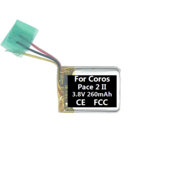3.8V 260mAh Battery For Coros PACE 2 II Smart Watch