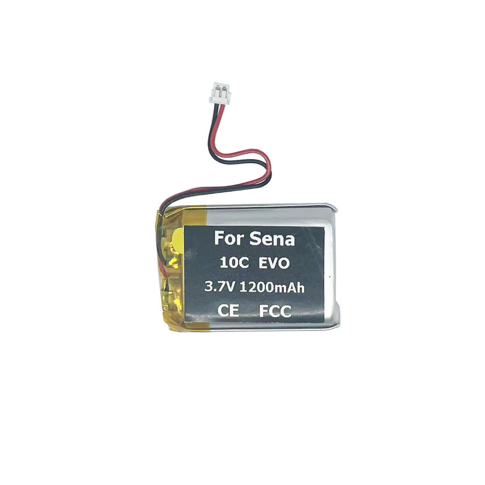 2 10C EVO 3.7V 1200mAh Battery For Sena 10C EVO Motorcycle Helmet Headset - Imagem 1