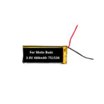 3.8V 460mAh Battery For Motorola Buds 751536 EarBuds Charging Case Earphone - Imagem 2