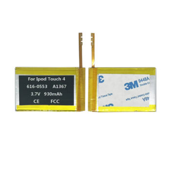 3.7V 930mAh Battery For Ipod TOUCH 4 4th GEN Generation 616-0553 616-0552 A1367 LIS1458APPC MP3