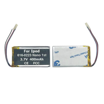 3.7V 400mAh Battery For Ipod Nano 1st 2/4GB MA004LL/A 402239 616-0223 616-0224 MP3