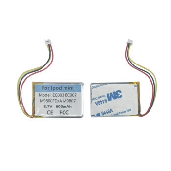 3.7V 600mAh Battery For IPOD Mini 4GB Generation EC003 EC007 A1051 M9801 M9802 M9804 M9805 M9806 M9807 W065 A1051 1st 2nd Gen MP3