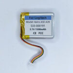 3.7V 1500mAh Battery For Logitech Astro A20 A50 Wireless Headset - الصورة 2