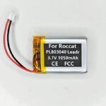 ⁦3.7V 1050mAh Battery For Roccat Leadr PL803040 Mouse⁩ - الصورة ⁦4⁩