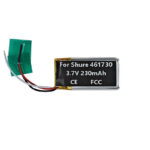 3.7V 230mAh Battery For Shure RMCE-BT2 NTC Charging Case
