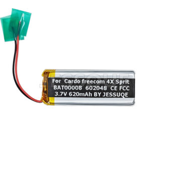 3.7V 620mAh Battery For Cardo BAT00008 602048 Cardo freecom 4X Sprit BAT00008 Headphone