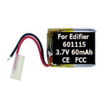 3.7V 60mAh Battery For EDIFIER TWS1 2 3 5 601115 Earphone — изображение 2