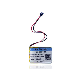 3.7V 180mAh Battery For Garmin Forerunner 30 35 VivoSmart HR,HR+ Vivoactive 4S  3 Music Approach S10 S20 S40 X40 361-00117-00 361-00088-00 Watch