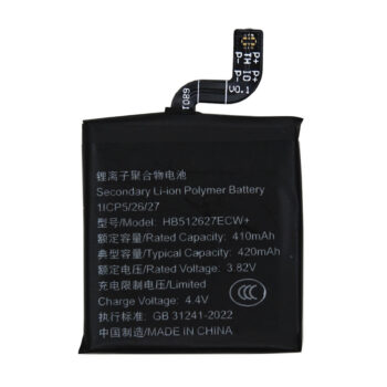 3.82V 420mAh Battery For HUAWEI GT1 46mm FTN-B19 HB512627ECW Smart Watch