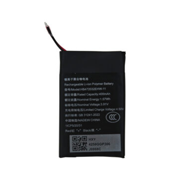 Bateria de 3,91 V e 400 mAh para o relógio inteligente HUAWEI Fit 3 HB472032EHW-11