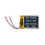 3.8V 232mAh Battery For Coros PACE M1 Smart Watch - Image 2