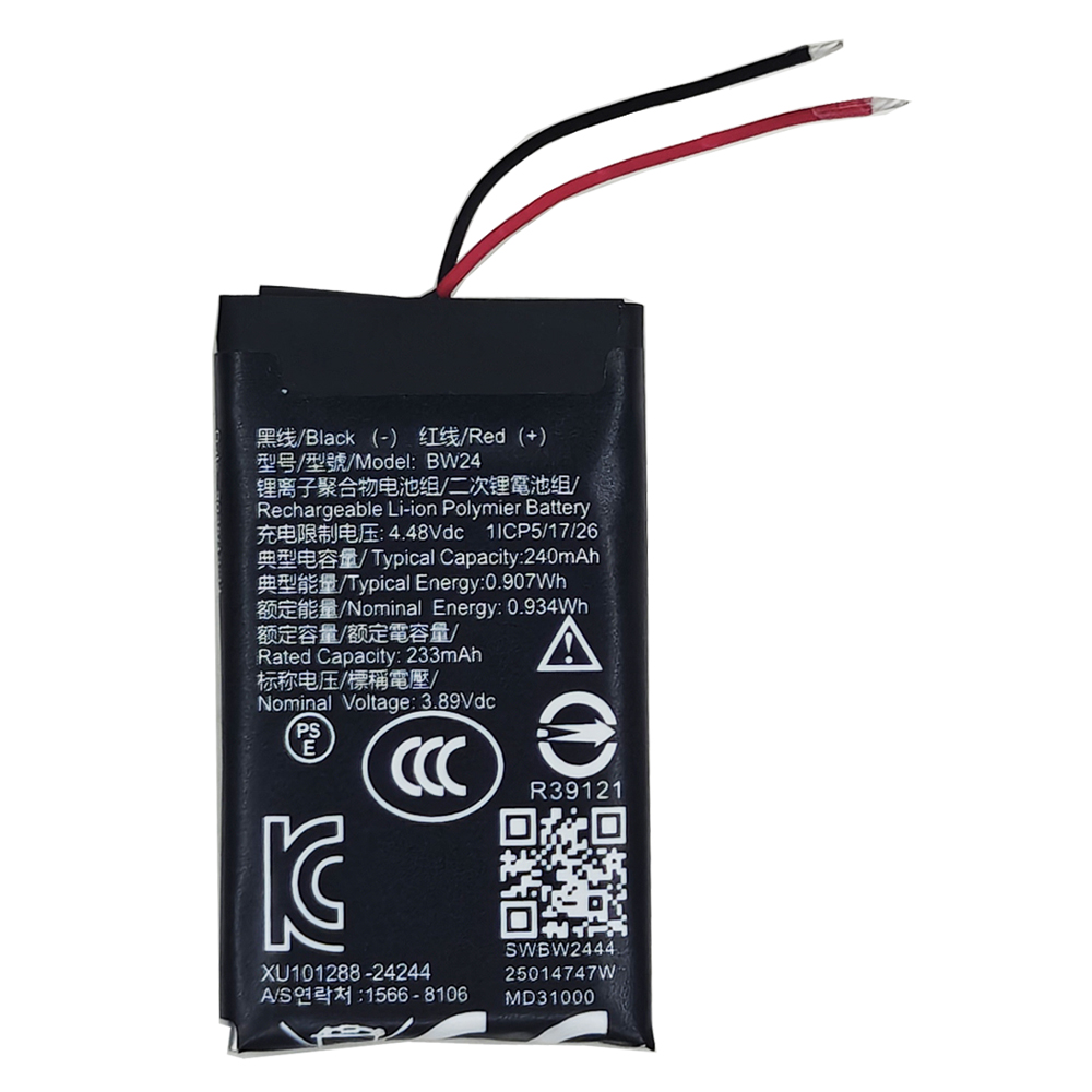Sem título-2 3.89V 240mAh BW24 Battery For xiaomi band 9 NFC Smart - Imagem 1