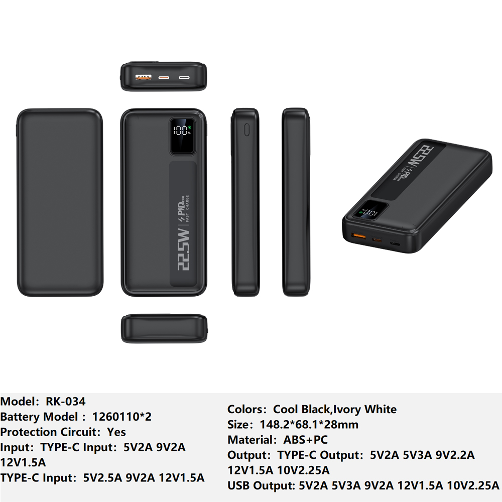 英文2W RK-034 Bank Portable Fast Charger for Fully compatible with various devices Spare Powerbank Battery Wholesale Welcome to consult us — изображение 1