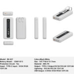 RK-037 Bank Portable Fast Charger for Fully compatible with various devices Spare Powerbank Battery Wholesale Welcome to consult us