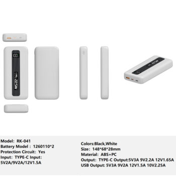 RK-041 Bank Portable Fast Charger for Fully compatible with various devices Spare Powerbank Battery Wholesale Welcome to consult us