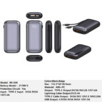 RK-048 Bank Portable Fast Charger for Fully compatible with various devices Spare Powerbank Battery Wholesale Welcome to consult us